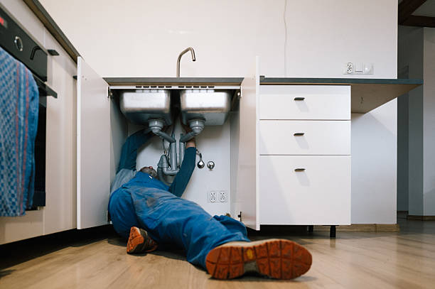 Professional Emergency Plumber technician working in Carson City, MI